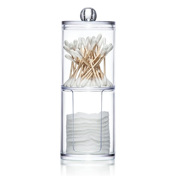 Details about Acrylic Cotton Swab Holder Dispenser Storage Case Box Container White Details about Acrylic Cotton Swab Holder Dispenser Storage Case Box Container White